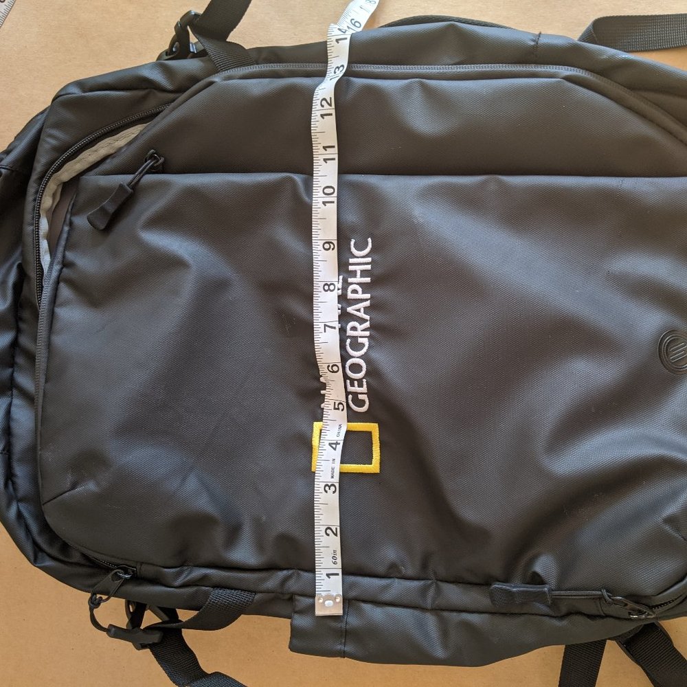 National geographic backpack, coated black